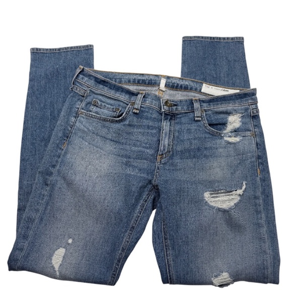 rag & bone Distressed Skinny Jeans Atwater Wash
- Picture 9 of 15